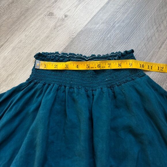 Dharma Trading Co Tie Dye Skirt Rayon Deep Teal Purple - Picture 5 of 9